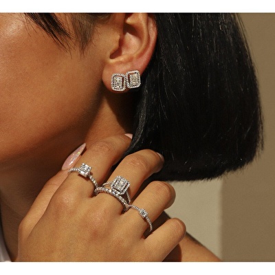 0,20 Karat Baget Pırlanta Yüzük