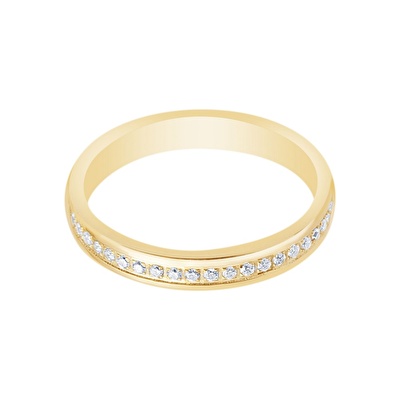 14 Ayar Sarı Altın Modern Alyans