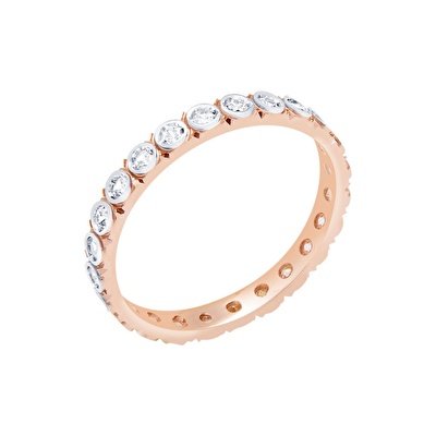 14 Ayar Rose-Beyaz Altın Modern Alyans