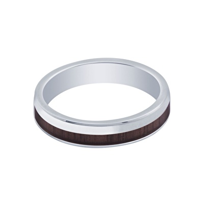 14 Ayar Beyaz Altın Modern Alyans