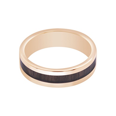 14 Ayar Rose Altın Modern Alyans