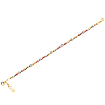 14 Ayar 3 Renkli Altın Dorika Bileklik