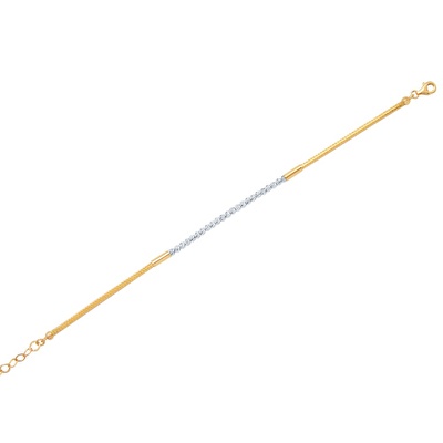 14 Ayar Sarı-Rose Altın Dorika Bileklik