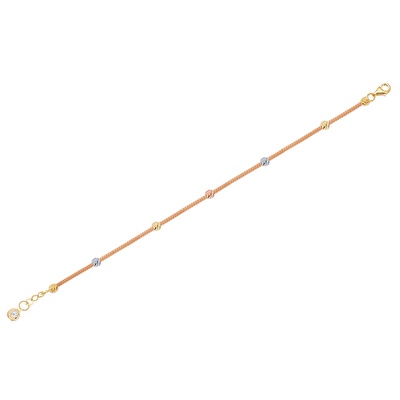 14 Ayar 3 Renkli Altın Dorika Bileklik