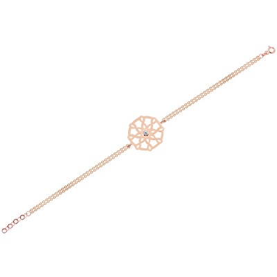14 Ayar Rose Altın Sonsuzluk Zincir Bileklik