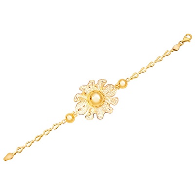 22 Ayar Sarı Altın Taşsız Bileklik