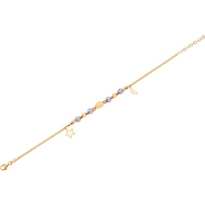 14 Ayar 3 Renkli Altın Dorika Bileklik