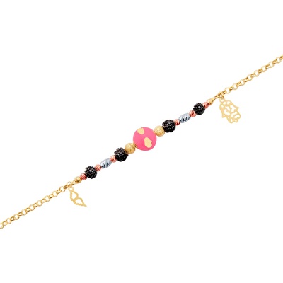 14 Ayar 3 Renkli Altın Dorika Bileklik