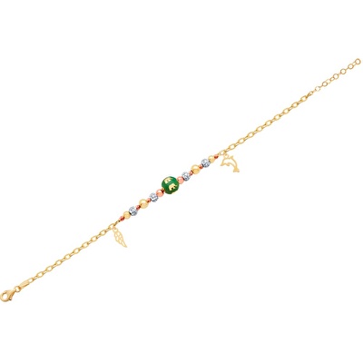 14 Ayar 3 Renkli Altın Dorika Bileklik