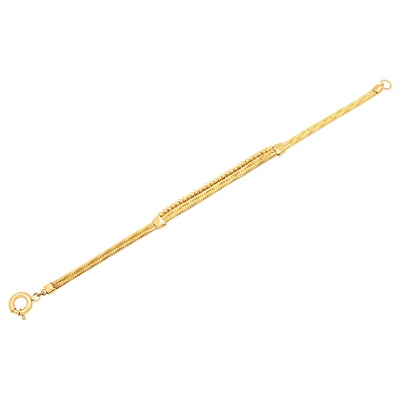 22 Ayar Sarı Altın Dorika Bileklik