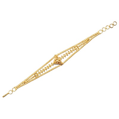 22 Ayar Sarı Altın Hint Bileklik