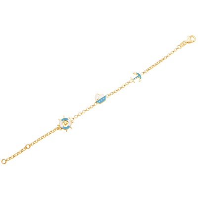 14 Ayar Sarı Altın Çocuk Bileklik