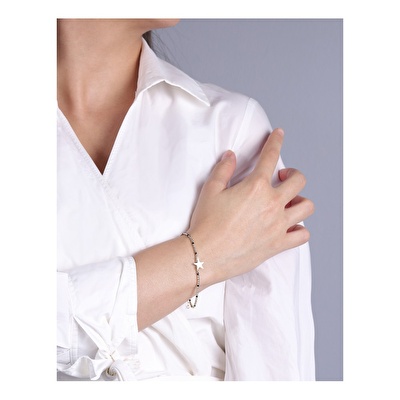 14 Ayar Sarı Altın Yıldız Dorika Bileklik