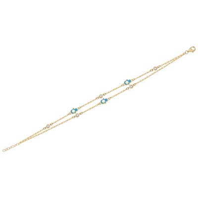 14 Ayar Sarı Altın Fatma Ana Eli Bileklik