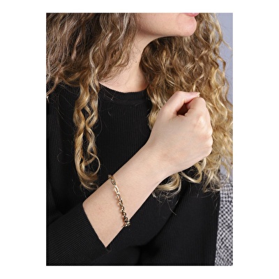 14 Ayar Sarı Altın Zincir Bileklik