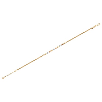 14 Ayar 3 Renkli Altın Dorika Bileklik