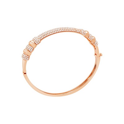 14 Ayar Rose Altın Kelepçe Bilezik