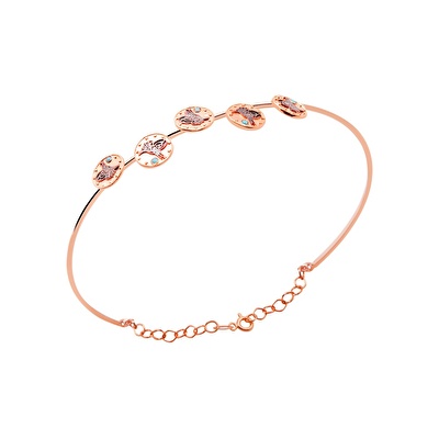 14 Ayar Rose Altın Tuğra Bilezik