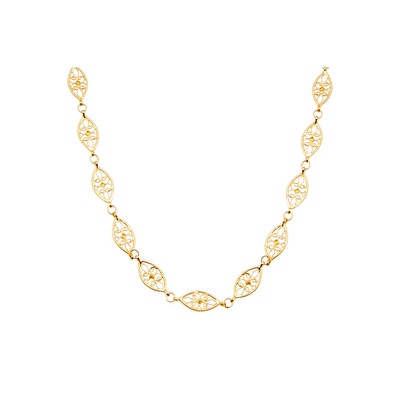 22 Ayar Sarı Altın Taşsız Gerdanlık