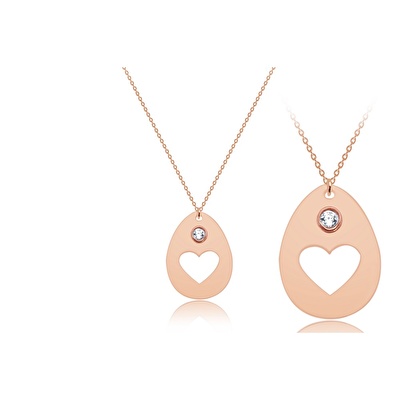 14 Ayar Rose Altın Kalp Figürlü Kolye