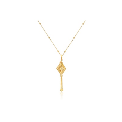 22 Ayar Sarı Altın Dorika Kolye