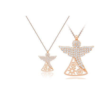 14 Ayar Rose Altın Mevlana Figürlü Kolye