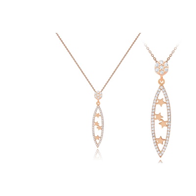 14 Ayar Rose Altın Yıldız Figürlü Kolye