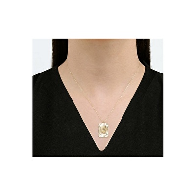 14 Ayar Oğlak Burç Plaka Kolye