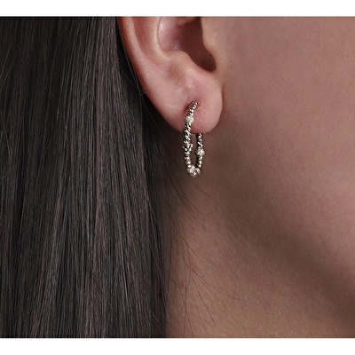 14 Ayar Sarı Altın Dorika Küpe