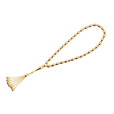 14 Ayar Sarı Altın Badem Tespih