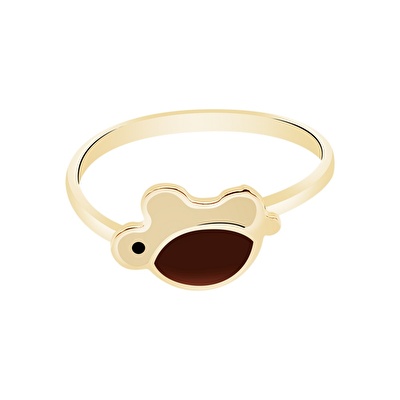 14 Ayar Sarı Altın Kaplumbağa Yüzük