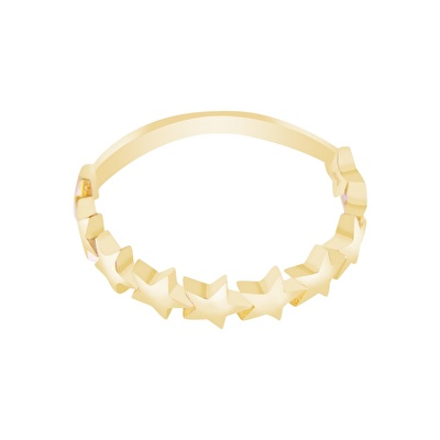 14 Ayar Sarı Altın Yıldız Figürlü Yüzük