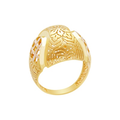 22 Ayar Sarı Altın Taşsız Yüzük