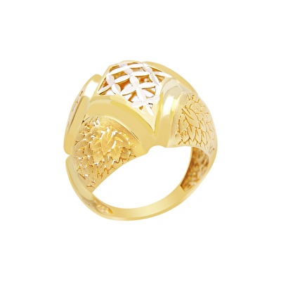 22 Ayar Sarı Altın Taşsız Yüzük