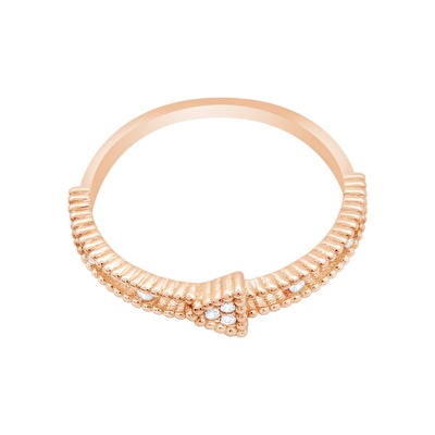 14 Ayar Rose Altın Taşlı Yüzük