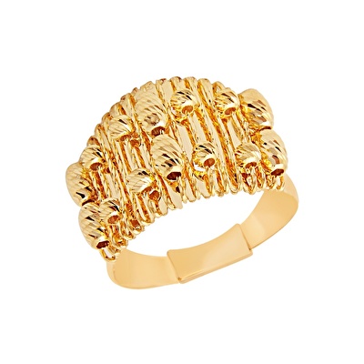 22 Ayar Sarı Altın Toplu Yüzük