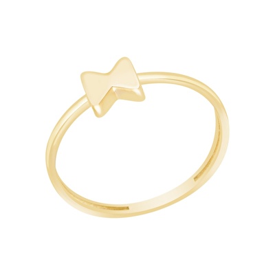 14 Ayar Sarı Altın Fiyonk Figürlü Yüzük