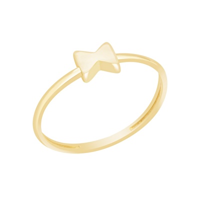 14 Ayar Sarı Altın Fiyonk Figürlü Yüzük