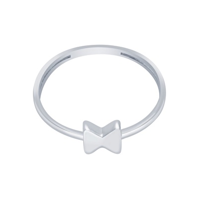 14 Ayar Beyaz Altın Minimal Yüzük