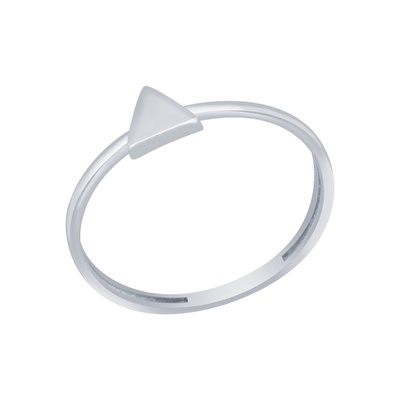 14 Ayar Beyaz Altın Minimal Yüzük