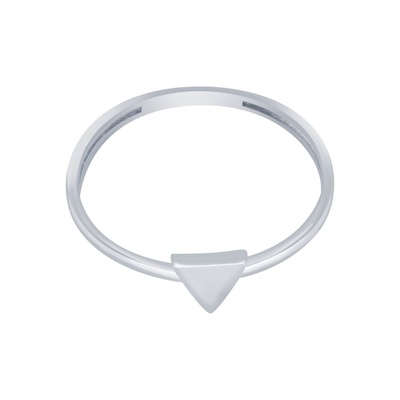 14 Ayar Beyaz Altın Minimal Yüzük