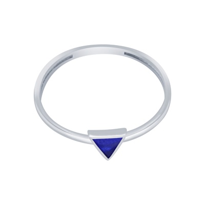 14 Ayar Beyaz Altın Geometrik Figürlü Yüzük