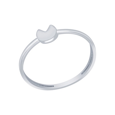 14 Ayar Beyaz Altın Minimal Yüzük