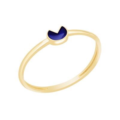 14 Ayar Sarı Altın Geometrik Figürlü Yüzük