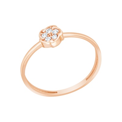 14 Ayar Rose Altın Minimal Yüzük