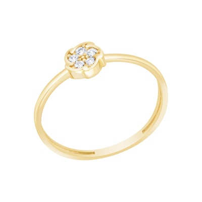 14 Ayar Sarı Altın Minimal Yüzük