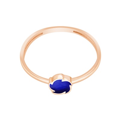 14 Ayar Rose Altın Geometrik Figürlü Yüzük