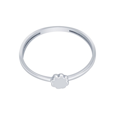 14 Ayar Beyaz Altın Minimal Yüzük