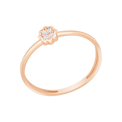 14 Ayar Rose Altın Minimal Yüzük