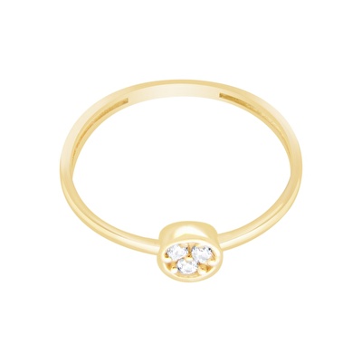 14 Ayar Sarı Altın Minimal Yüzük